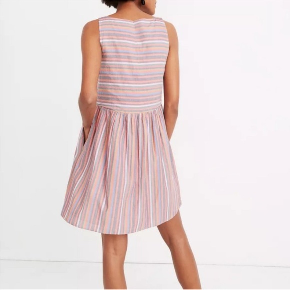 Madewell stripped dress. Size large. Good used conditon. - Picture 2 of 6